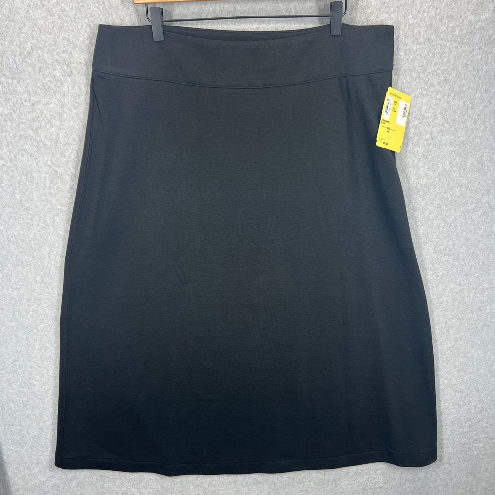 Lauren Ralph Lauren Skirt Women‎ XL Black Beacon F Wool Blend Knit Pencil NWT